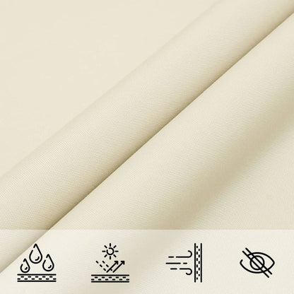 vidaXL Sunshade Sail Oxford Fabric Triangular 3x3x3 m Cream