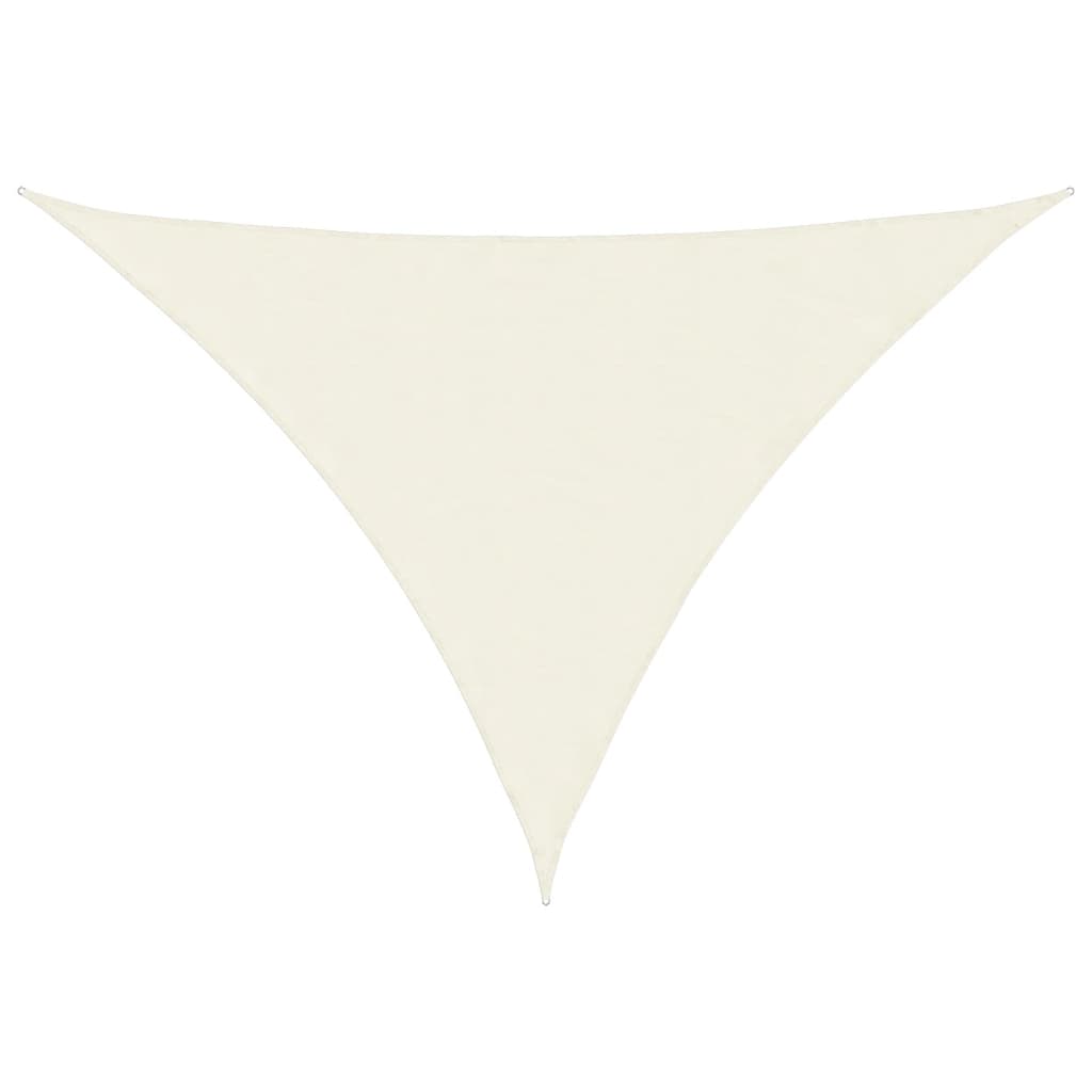 vidaXL Sunshade Sail Oxford Fabric Triangular 3x4x4 m Cream