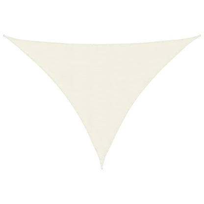 135230 vidaXL Sunshade Sail Oxford Fabric Triangular 3,5x3,5x4,9 m Cream