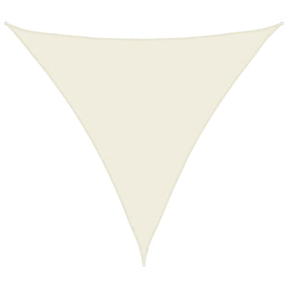 vidaXL Sunshade Sail Oxford Fabric Triangular 4x4x4 m Cream