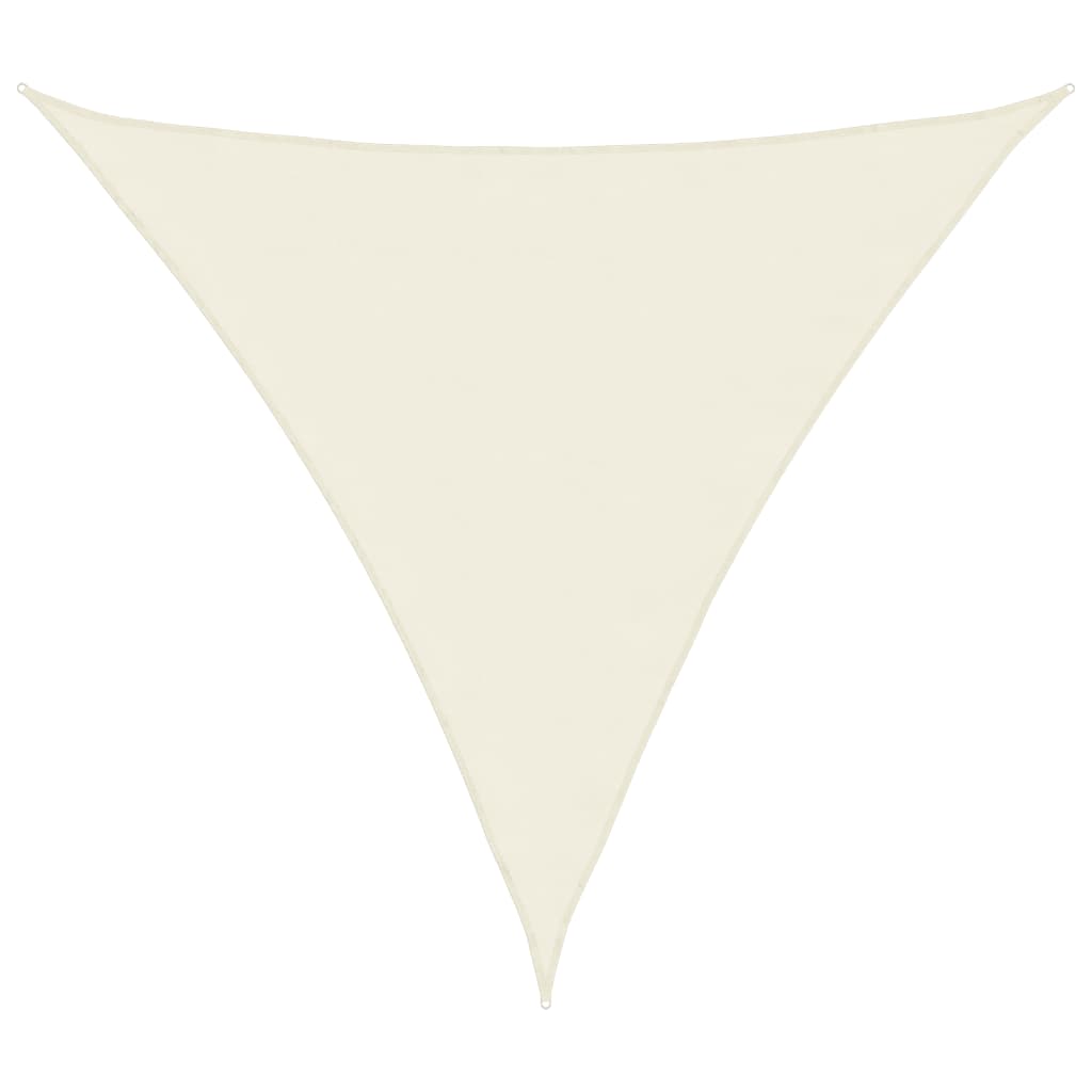 vidaXL Sunshade Sail Oxford Fabric Triangular 4.5x4.5x4.5 m Cream