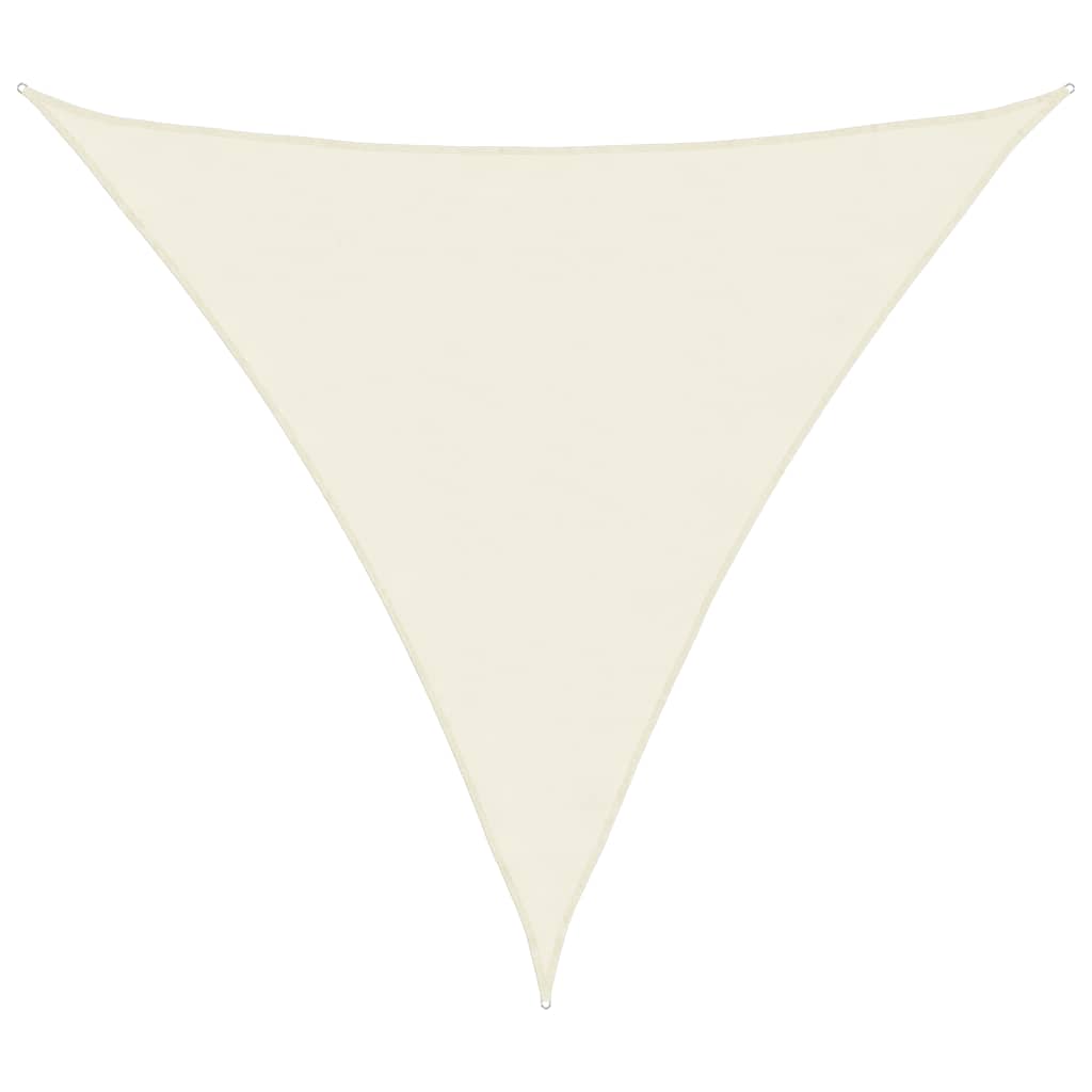 135233 vidaXL Sunshade Sail Oxford Fabric Triangular 4,5x4,5x4,5 m Cream