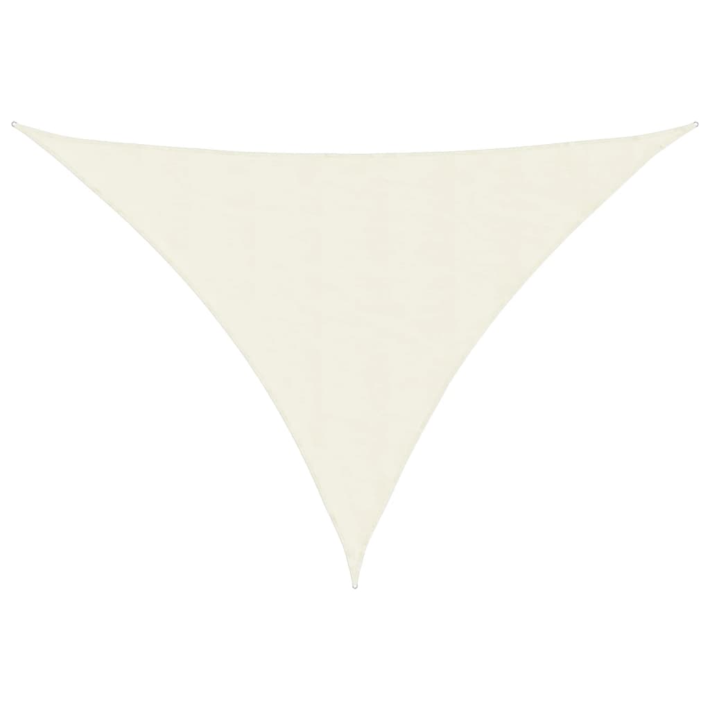 vidaXL Sunshade Sail Oxford Fabric Triangular 4x5x5 m Cream