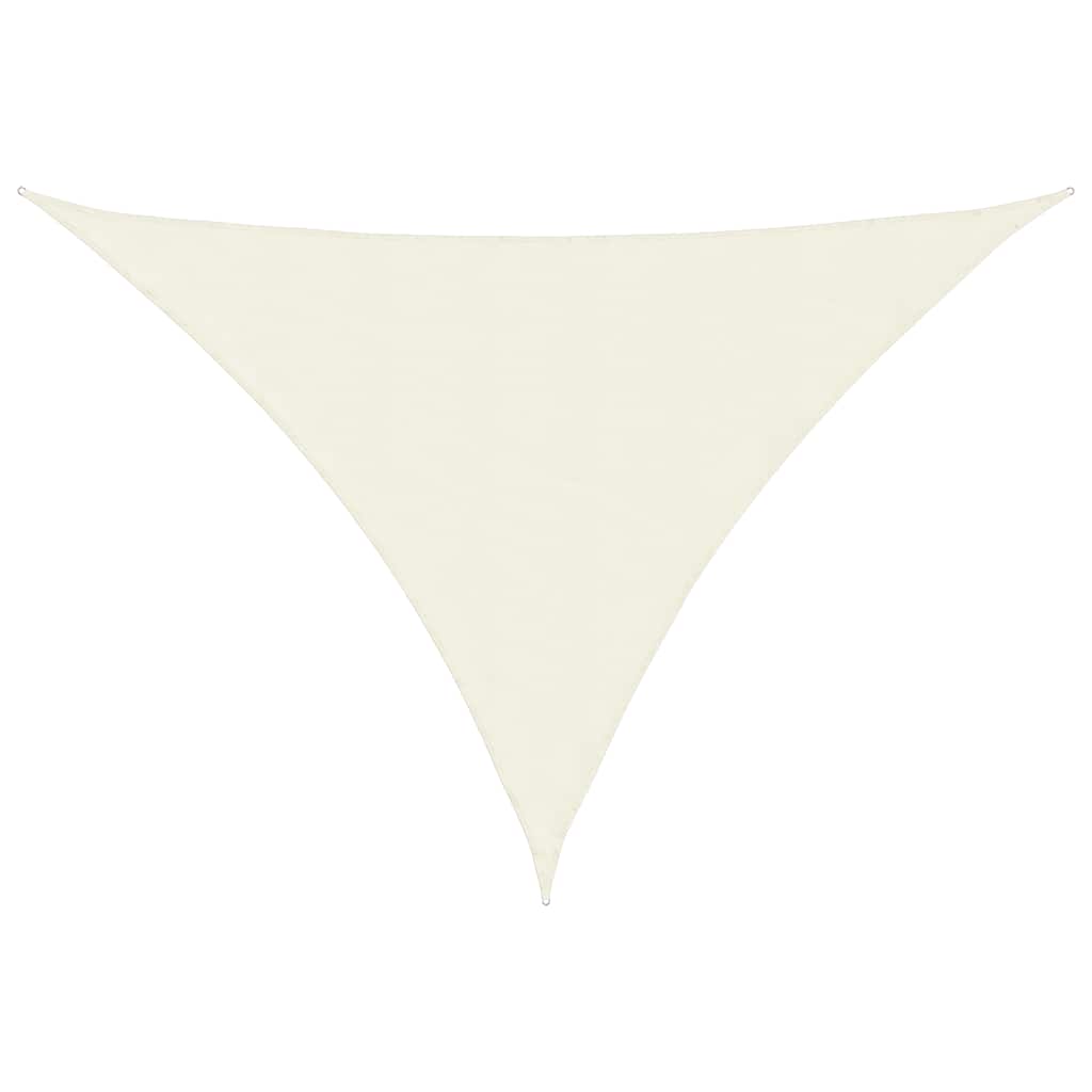 135237 vidaXL Sunshade Sail Oxford Fabric Triangular 5x7x7 m Cream