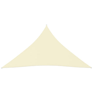 vidaXL Sunshade Sail Oxford Fabric Triangular 5x7x7 m Cream