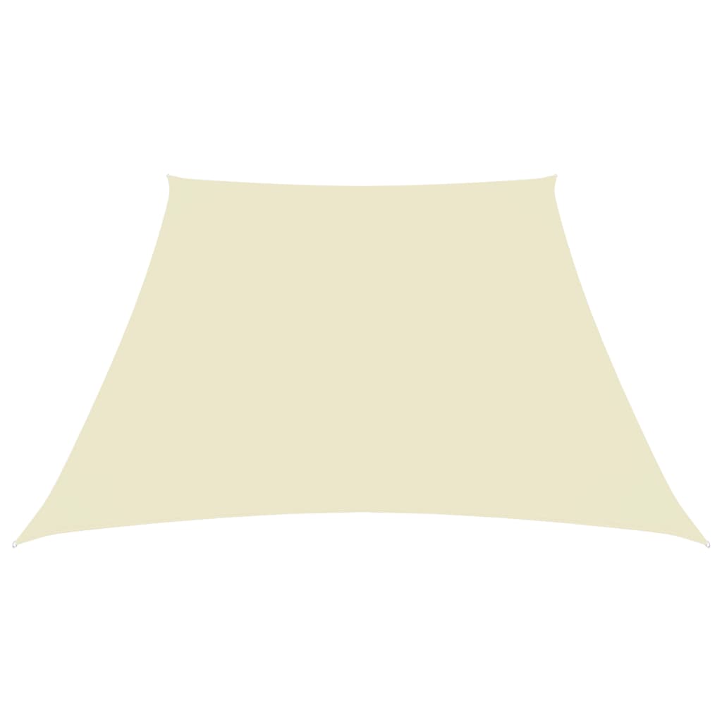 vidaXL Sunshade Sail Oxford Fabric Trapezium 2/4x3 m Cream