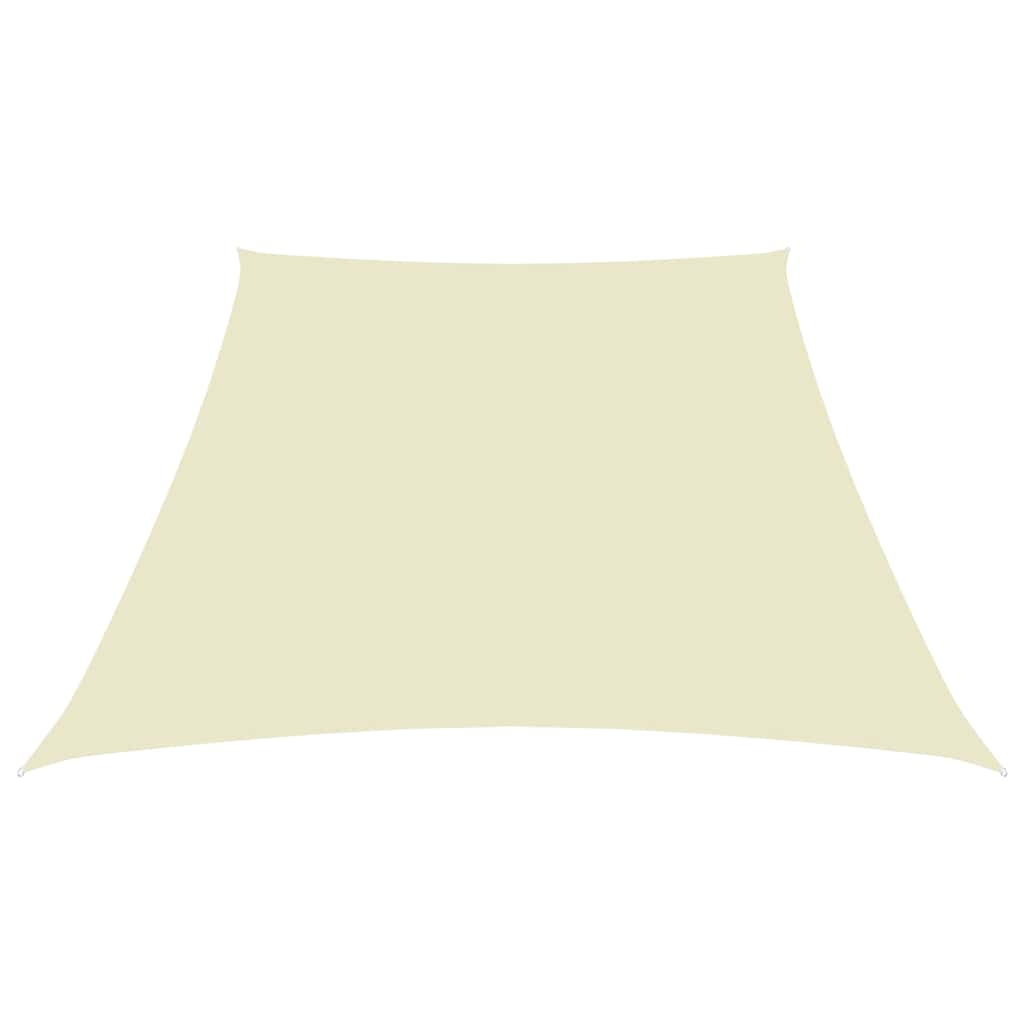 135241 vidaXL Sunshade Sail Oxford Fabric Trapezium 2/4x3 m Cream