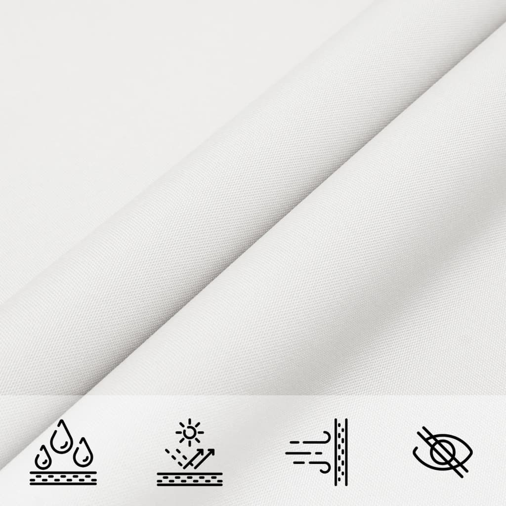 vidaXL Sunshade Sail Oxford Fabric Rectangular 2x4 m White