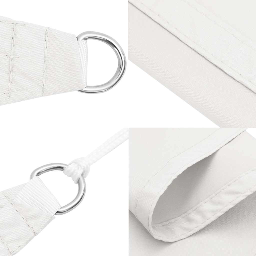 135281 vidaXL Sunshade Sail Oxford Fabric Triangular 3,6x3,6x3,6 m White
