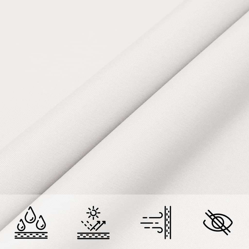vidaXL Sunshade Sail Oxford Fabric Triangular 3x4x5 m White