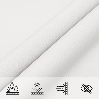 vidaXL Sunshade Sail Oxford Fabric Triangular 3.5x3.5x4.9 m White