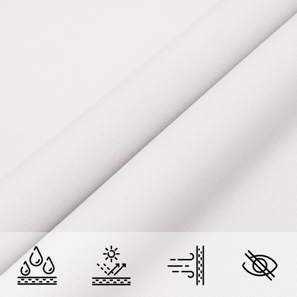 135294 vidaXL Sunshade Sail Oxford Fabric Triangular 4x5x6,4 m White