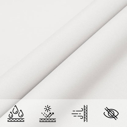 135294 vidaXL Sunshade Sail Oxford Fabric Triangular 4x5x6,4 m White