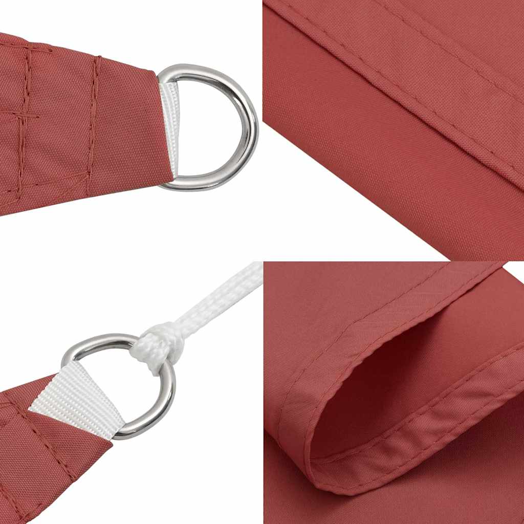 135363 vidaXL Sunshade Sail Oxford Fabric Square 7x7 m Terracotta
