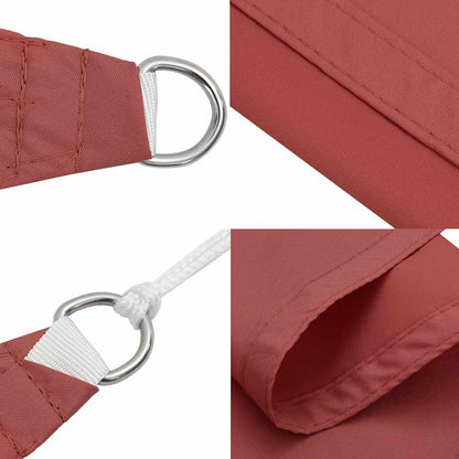 135363 vidaXL Sunshade Sail Oxford Fabric Square 7x7 m Terracotta