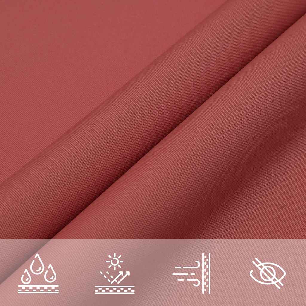 135363 vidaXL Sunshade Sail Oxford Fabric Square 7x7 m Terracotta