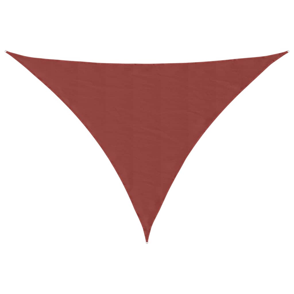 vidaXL Sunshade Sail Oxford Fabric Triangular 4x4x5.8 m Terracotta
