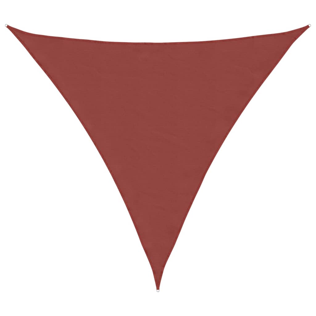 vidaXL Sunshade Sail Oxford Fabric Triangular 6x6x6 m Terracotta