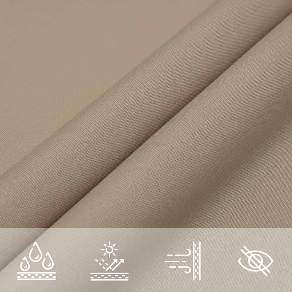 135411 vidaXL Sunshade Sail Oxford Fabric Square 2,5x2,5 m Taupe