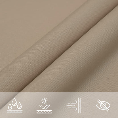 135411 vidaXL Sunshade Sail Oxford Fabric Square 2,5x2,5 m Taupe