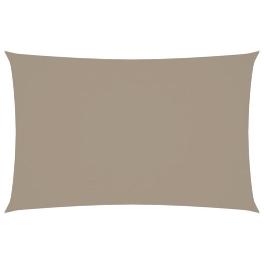 vidaXL Sunshade Sail Oxford Fabric Rectangular 2x5 m Taupe