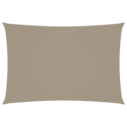 vidaXL Sunshade Sail Oxford Fabric Rectangular 3x5 m Taupe