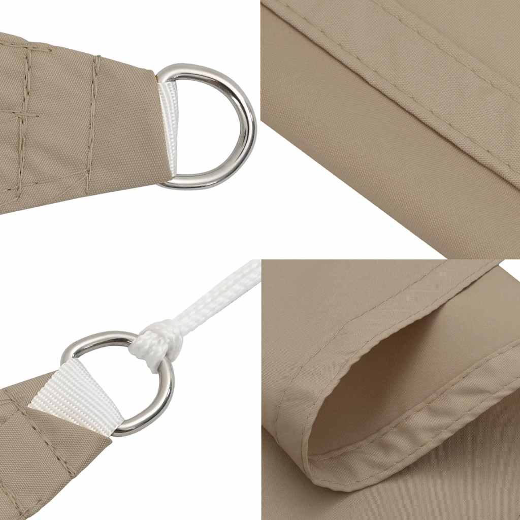 vidaXL Sunshade Sail Oxford Fabric Rectangular 3x6 m Taupe