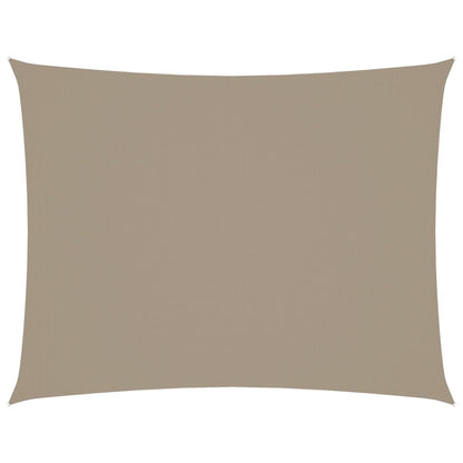 vidaXL Sunshade Sail Oxford Fabric Rectangular 3.5x5 m Taupe