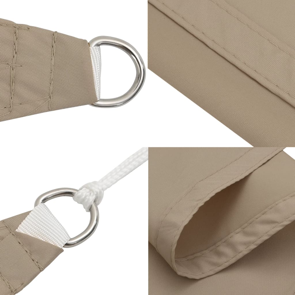 vidaXL Sunshade Sail Oxford Fabric Rectangular 4x6 m Taupe