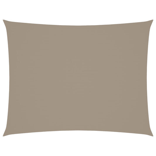 vidaXL Sunshade Sail Oxford Fabric Rectangular 5x6 m Taupe