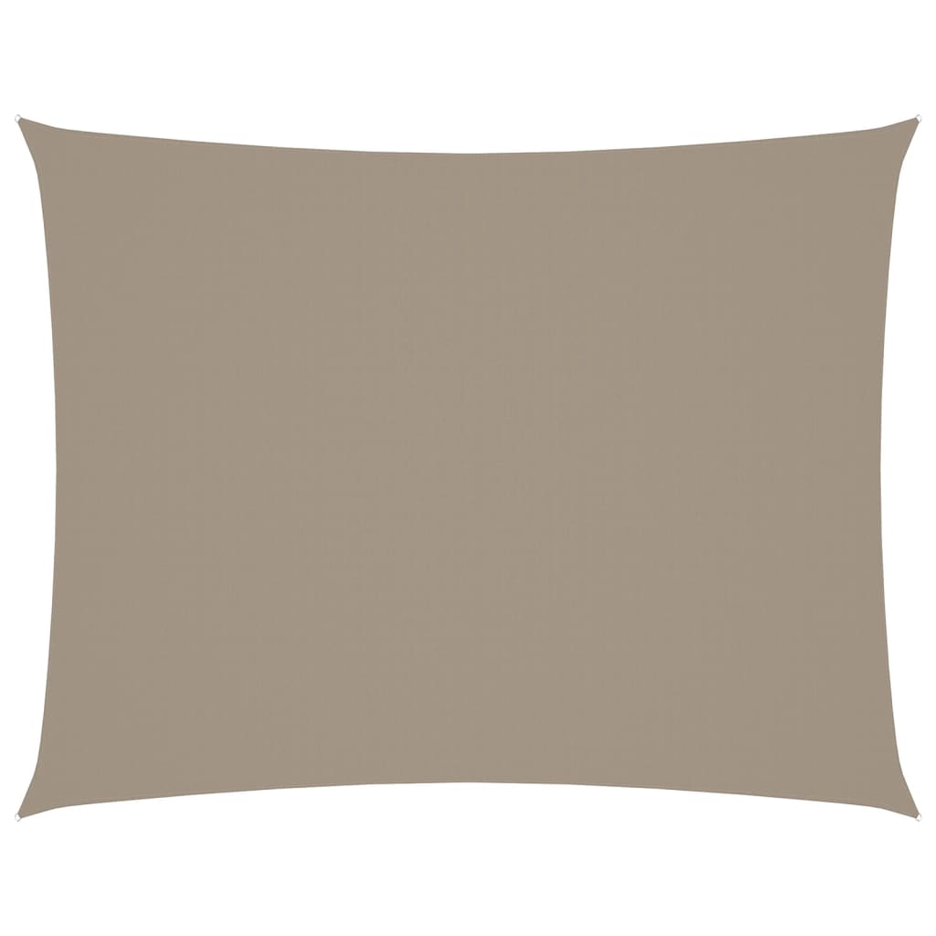 vidaXL Sunshade Sail Oxford Fabric Rectangular 5x7 m Taupe