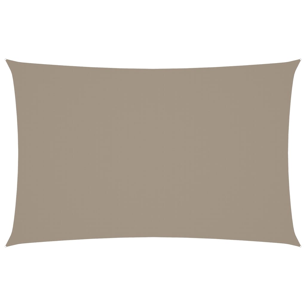 vidaXL Sunshade Sail Oxford Fabric Rectangular 5x8 m Taupe