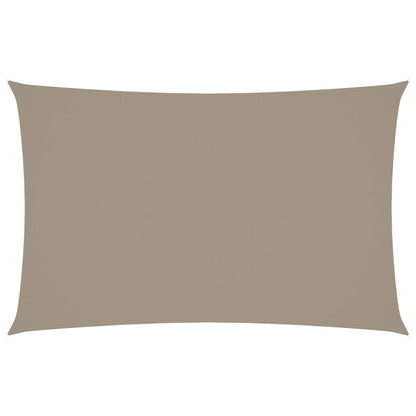 vidaXL Sunshade Sail Oxford Fabric Rectangular 5x8 m Taupe