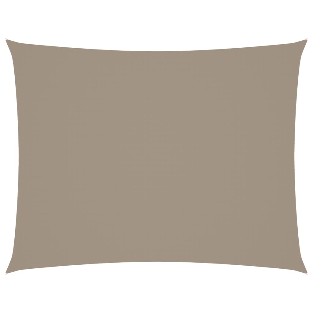 vidaXL Sunshade Sail Oxford Fabric Rectangular 6x8 m Taupe