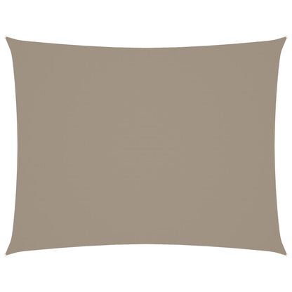 vidaXL Sunshade Sail Oxford Fabric Rectangular 6x8 m Taupe