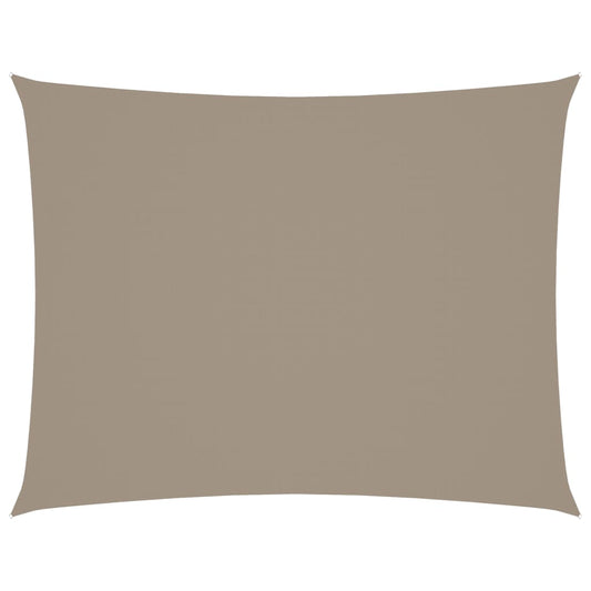 vidaXL Sunshade Sail Oxford Fabric Rectangular 6x8 m Taupe