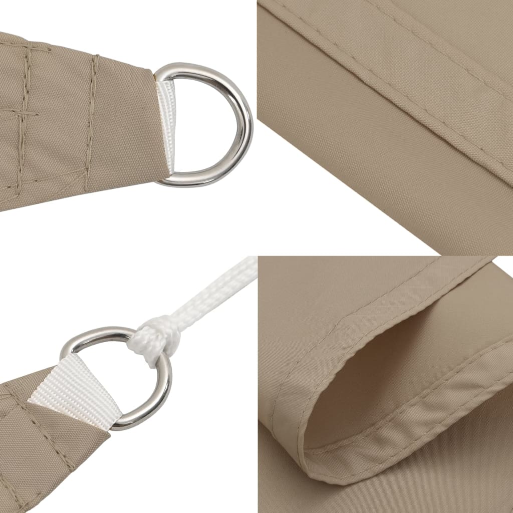 vidaXL Sunshade Sail Oxford Fabric Triangular 2.5x2.5x3.5 m Taupe