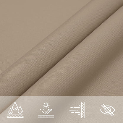 vidaXL Sunshade Sail Oxford Fabric Triangular 2.5x2.5x3.5 m Taupe