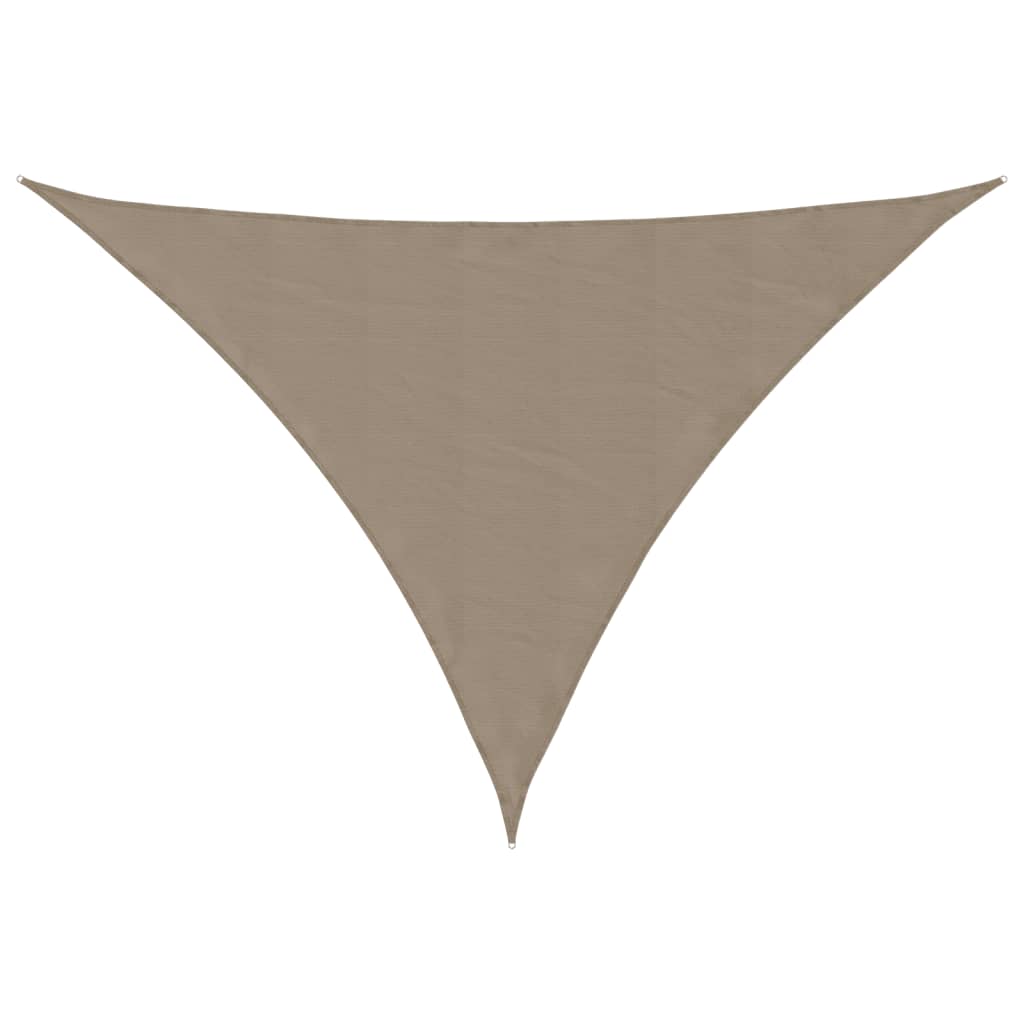 vidaXL Sunshade Sail Oxford Fabric Triangular 3x4x4 m Taupe