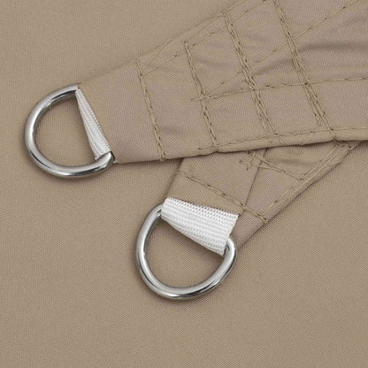 vidaXL Sunshade Sail Oxford Fabric Triangular 3.5x3.5x4.9 m Taupe