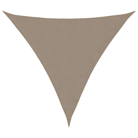 135451 vidaXL Sunshade Sail Oxford Fabric Triangular 4x4x4 m Taupe