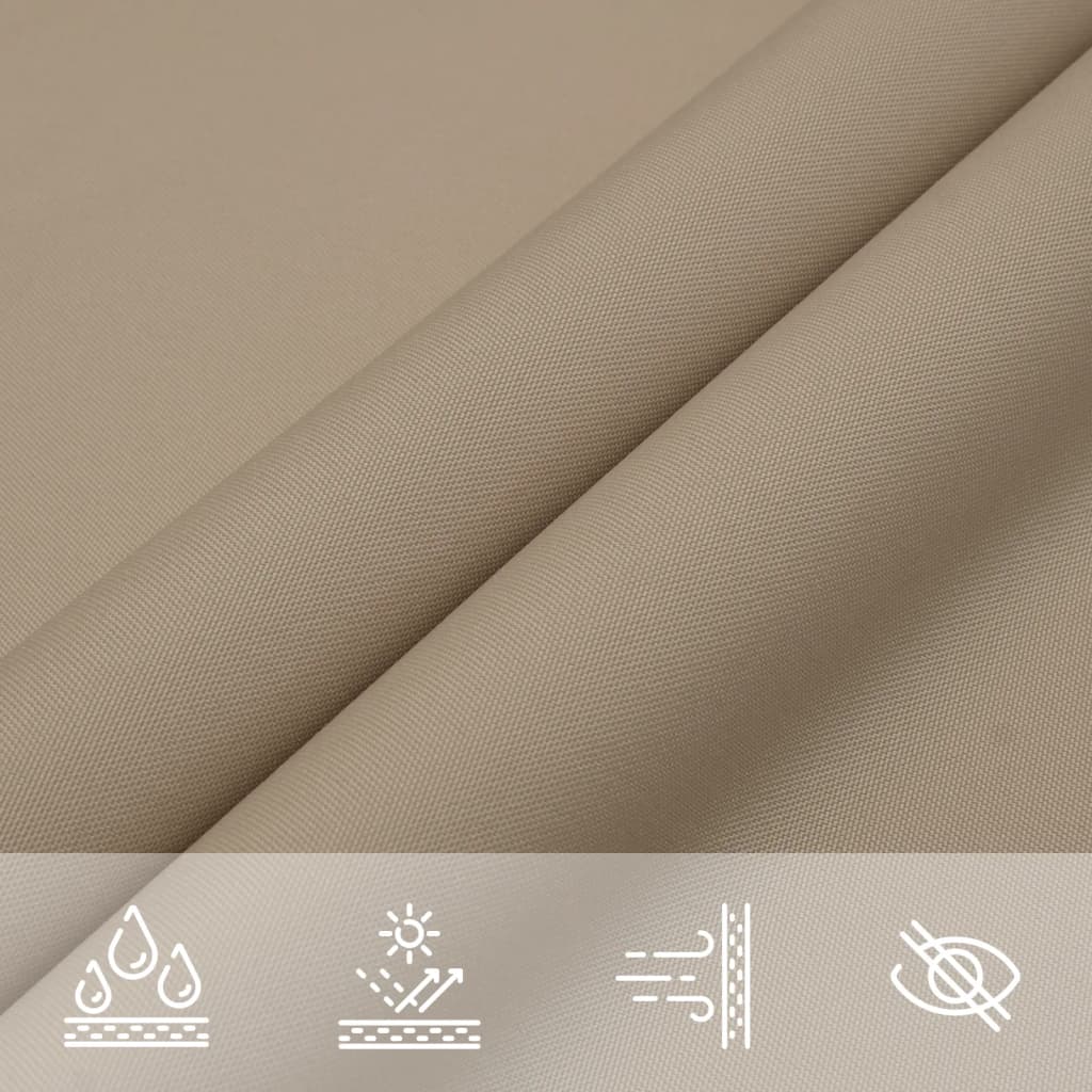 vidaXL Sunshade Sail Oxford Fabric Triangular 4x5x5 m Taupe