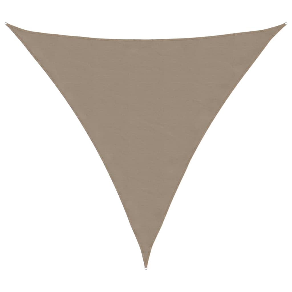 vidaXL Sunshade Sail Oxford Fabric Triangular 5x5x5 m Taupe