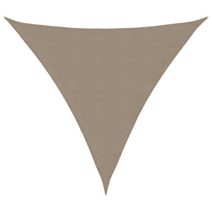 vidaXL Sunshade Sail Oxford Fabric Triangular 5x5x5 m Taupe