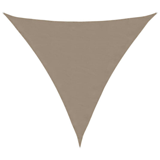 vidaXL Sunshade Sail Oxford Fabric Triangular 5x5x5 m Taupe
