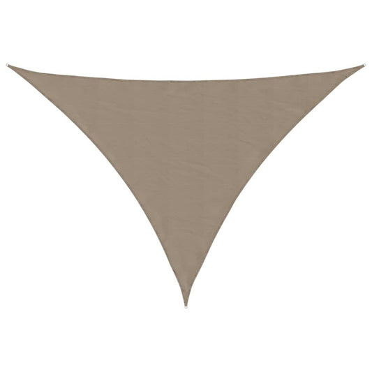 vidaXL Sunshade Sail Oxford Fabric Triangular 5x5x6 m Taupe