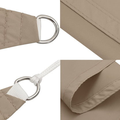 vidaXL Sunshade Sail Oxford Fabric Triangular 4x5x6.4 m Taupe