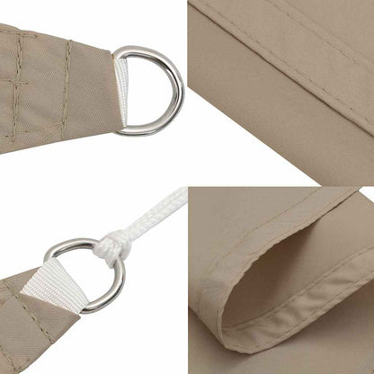 135459 vidaXL Sunshade Sail Oxford Fabric Triangular 4x5x6,4 m Taupe