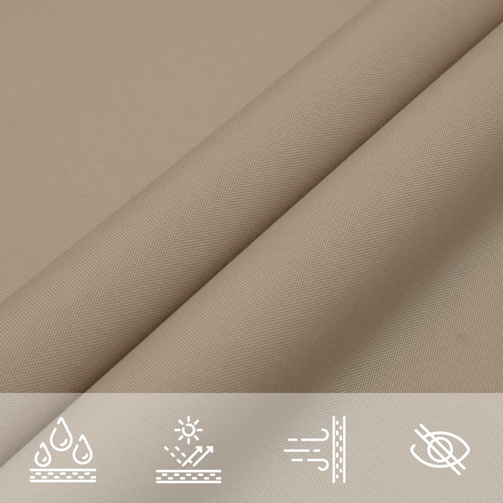 vidaXL Sunshade Sail Oxford Fabric Triangular 4x5x6.4 m Taupe