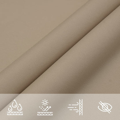 vidaXL Sunshade Sail Oxford Fabric Triangular 4x5x6.4 m Taupe